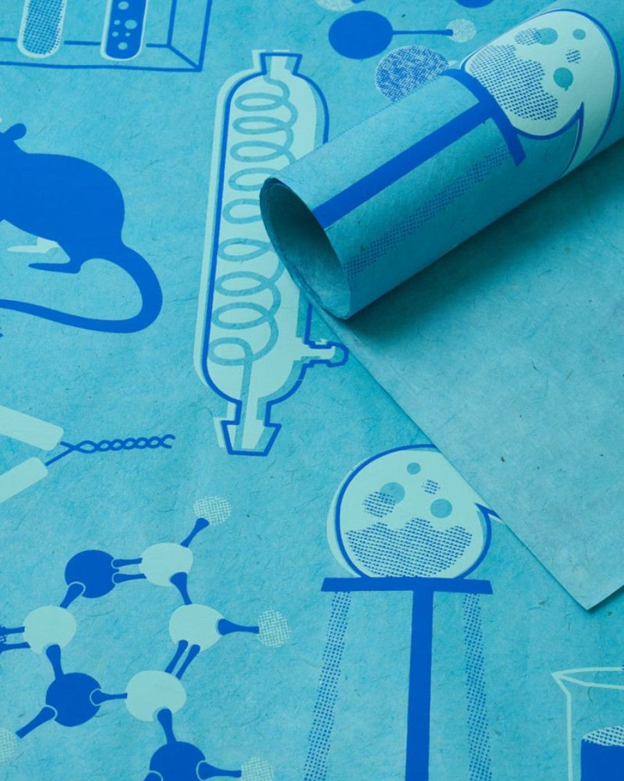 Stationery Cognitive Surplus | Retro Science Lab Wrapping Paper