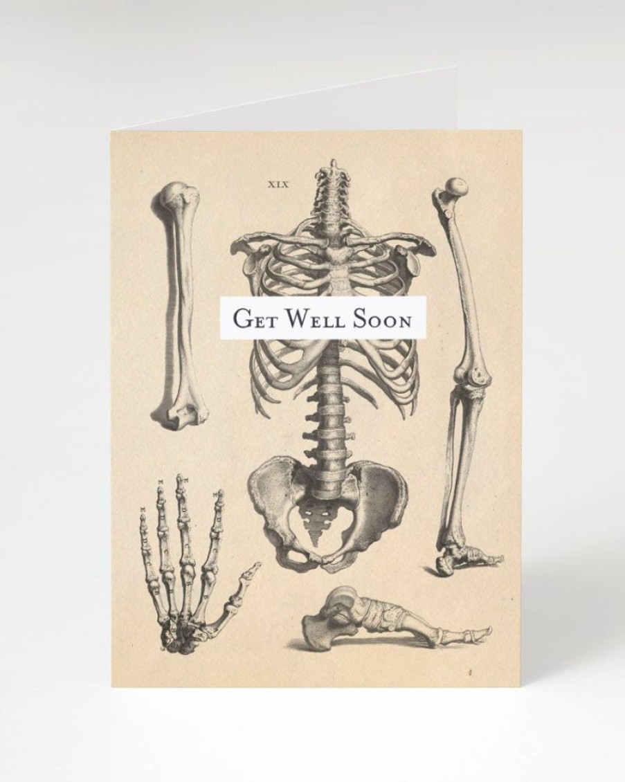 Stationery Cognitive Surplus | Get Well Soon Card - Skeleton Greeting Card | Cognitive Surplus