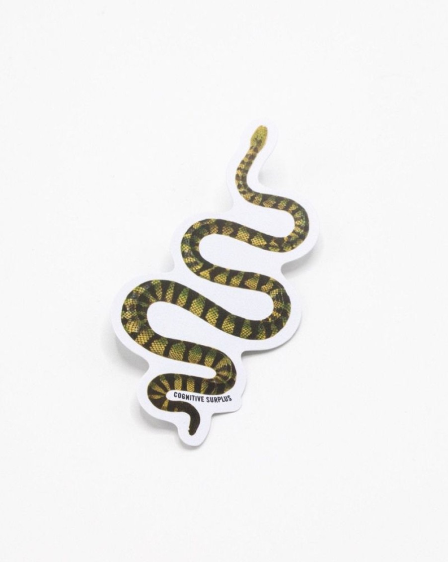 Stationery Cognitive Surplus | Green Snake Sticker