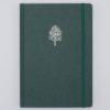 Notebooks Cognitive Surplus | Botany A5 Hardcover Notebook - Dendrology - Dotted Lines | Cognitive Surplus Forest Green