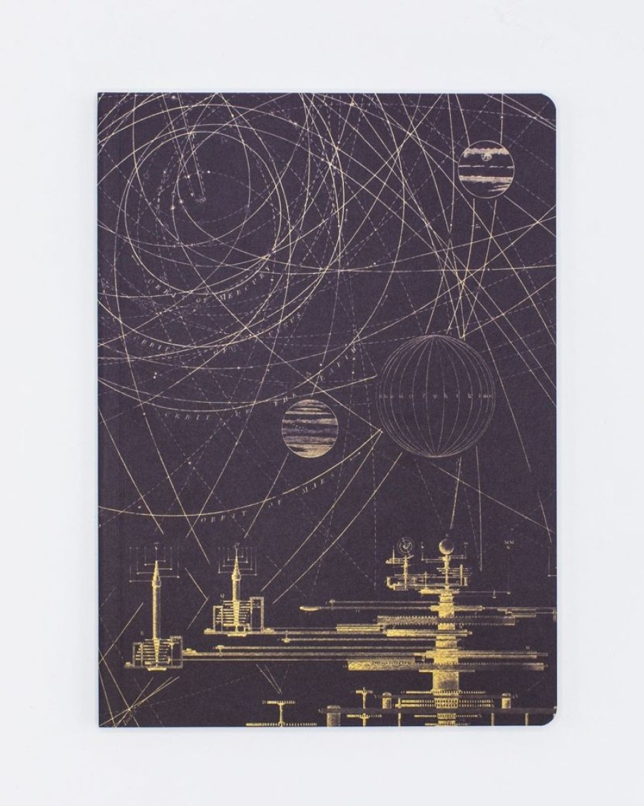 Notebooks Cognitive Surplus | Vintage Astronomy Softcover Notebook Orbits | Space Notebook