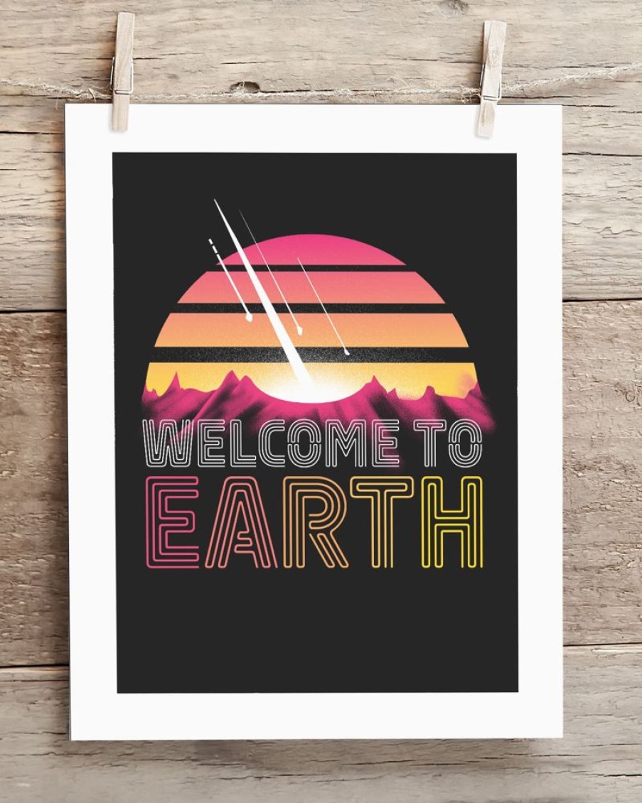 Wall Art Cognitive Surplus | Welcome To Earth Museum Print