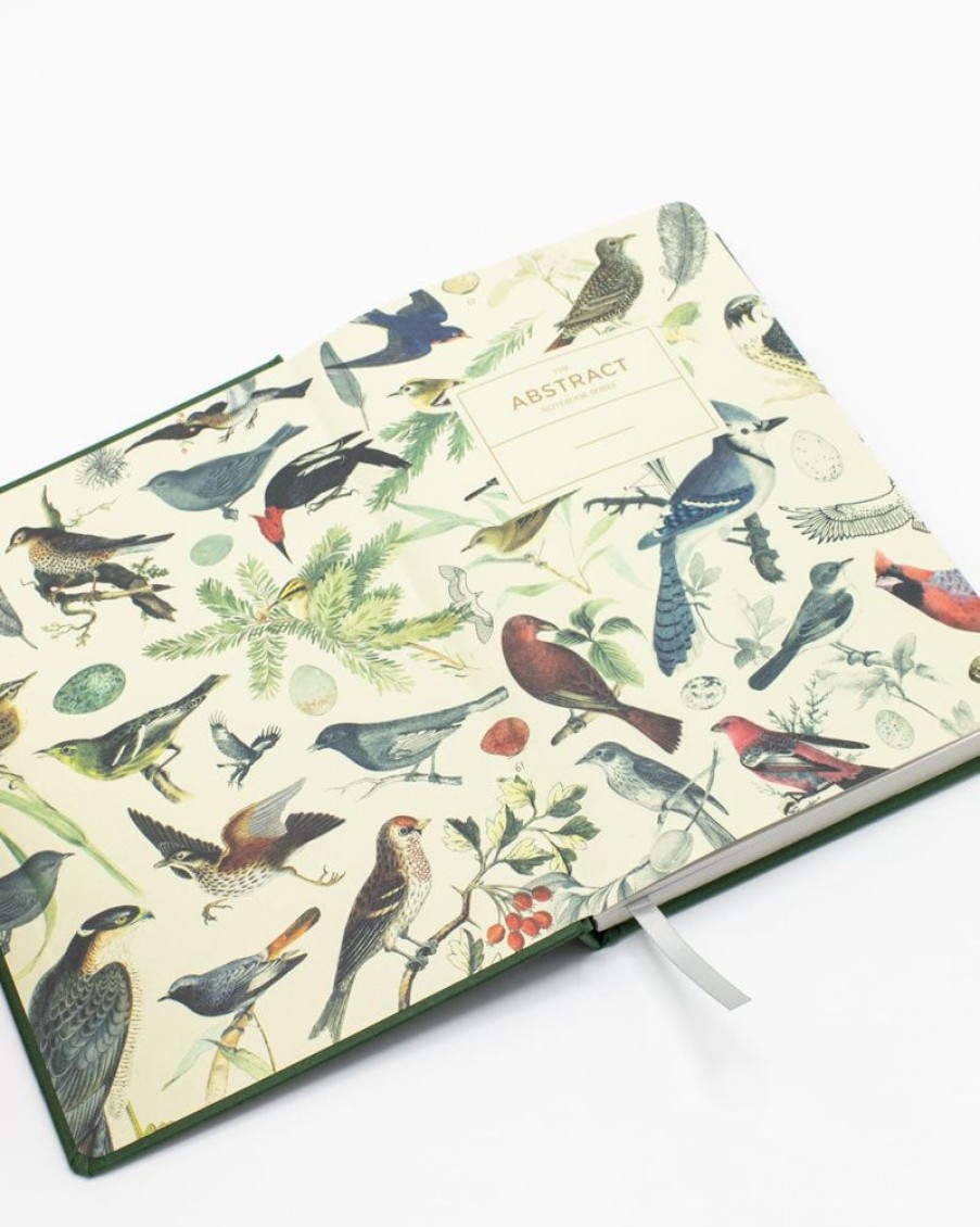 Notebooks Cognitive Surplus | Birds A5 Notebook - Ornithology - Dotted Lines | Cognitive Surplus Conifer Green