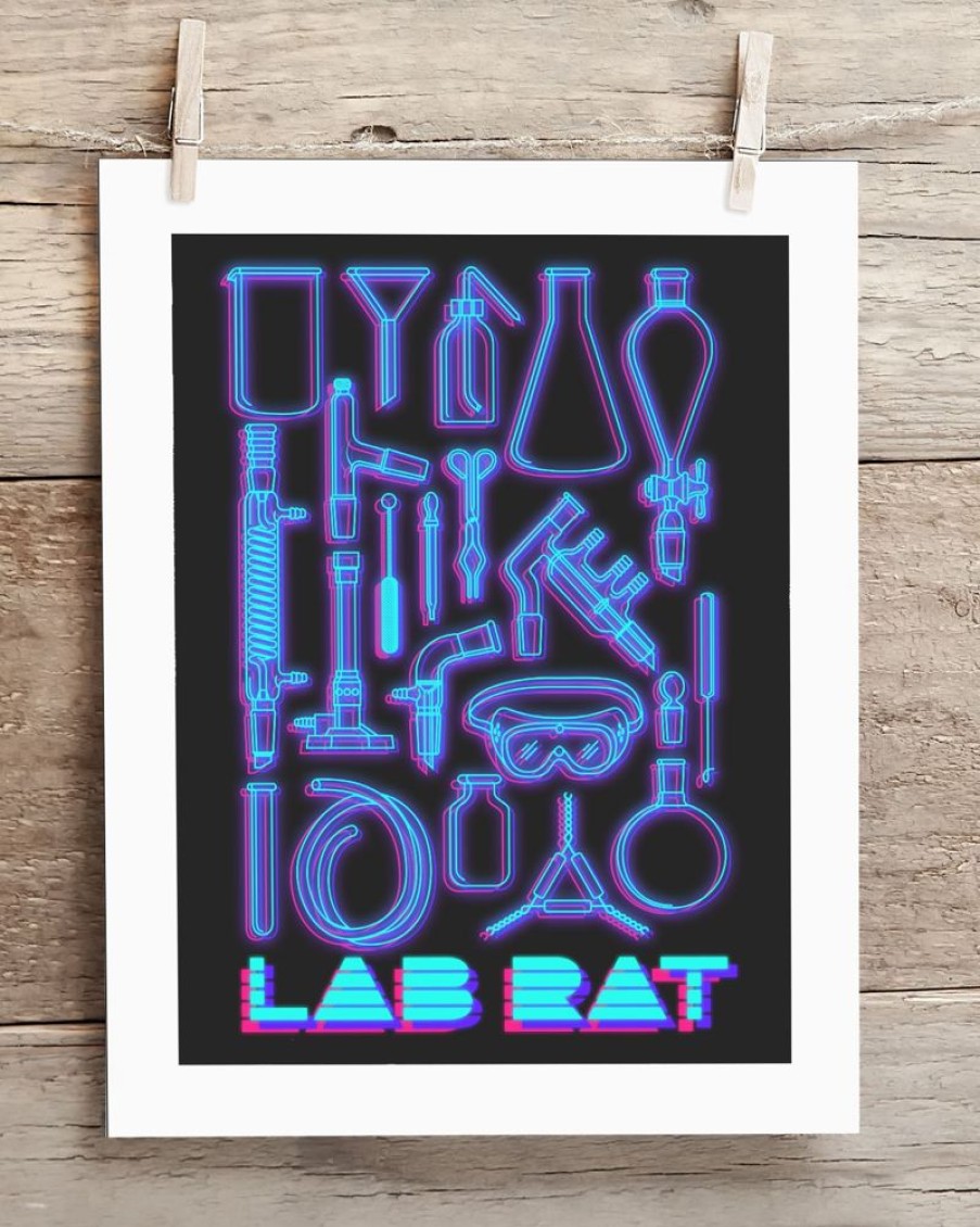 Wall Art Cognitive Surplus | Lab Rat Museum Print | Chemistry Gift