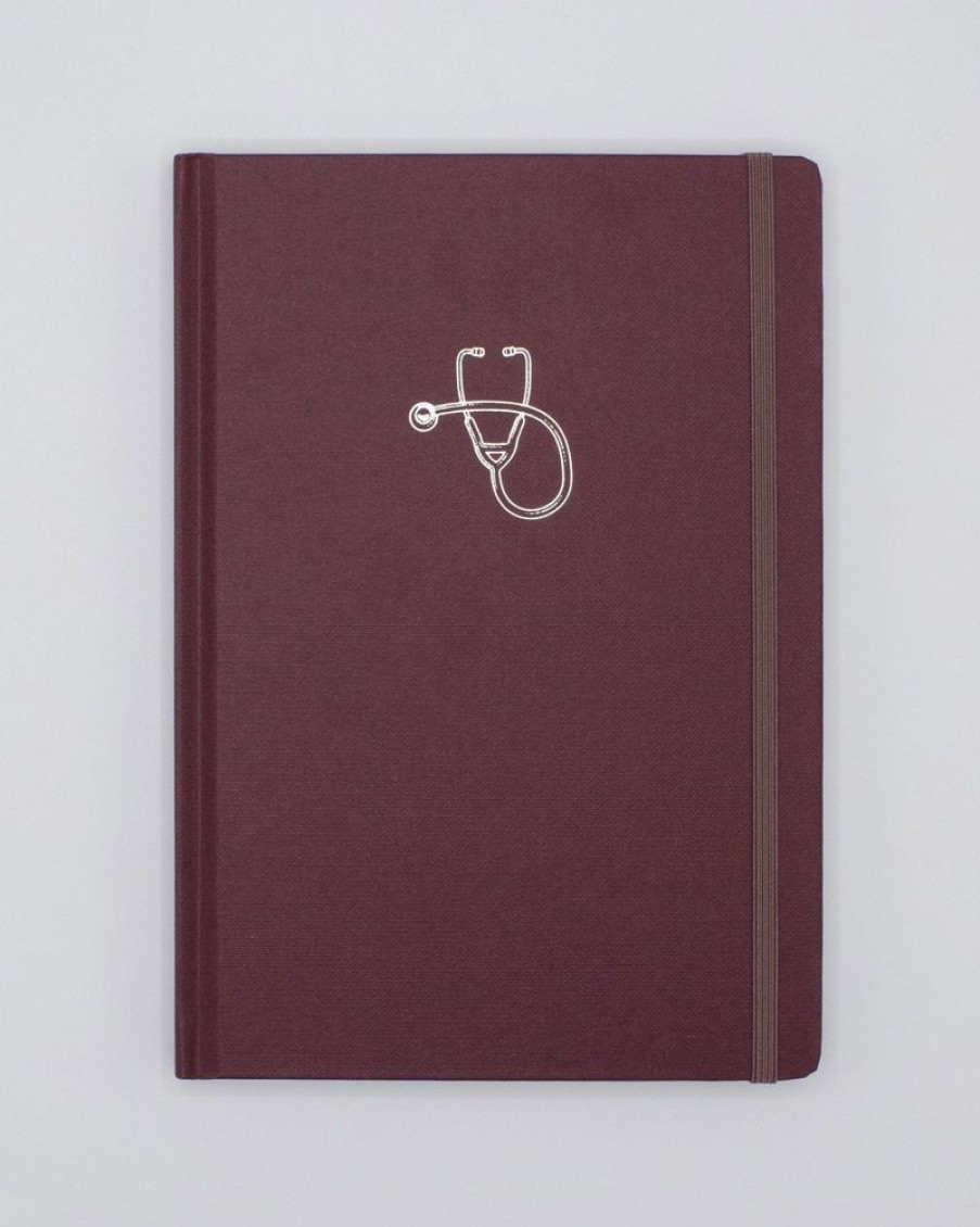 Notebooks Cognitive Surplus | Nursing A5 Hardcover Notebook - Dotted Lines | Cognitive Surplus Garnet