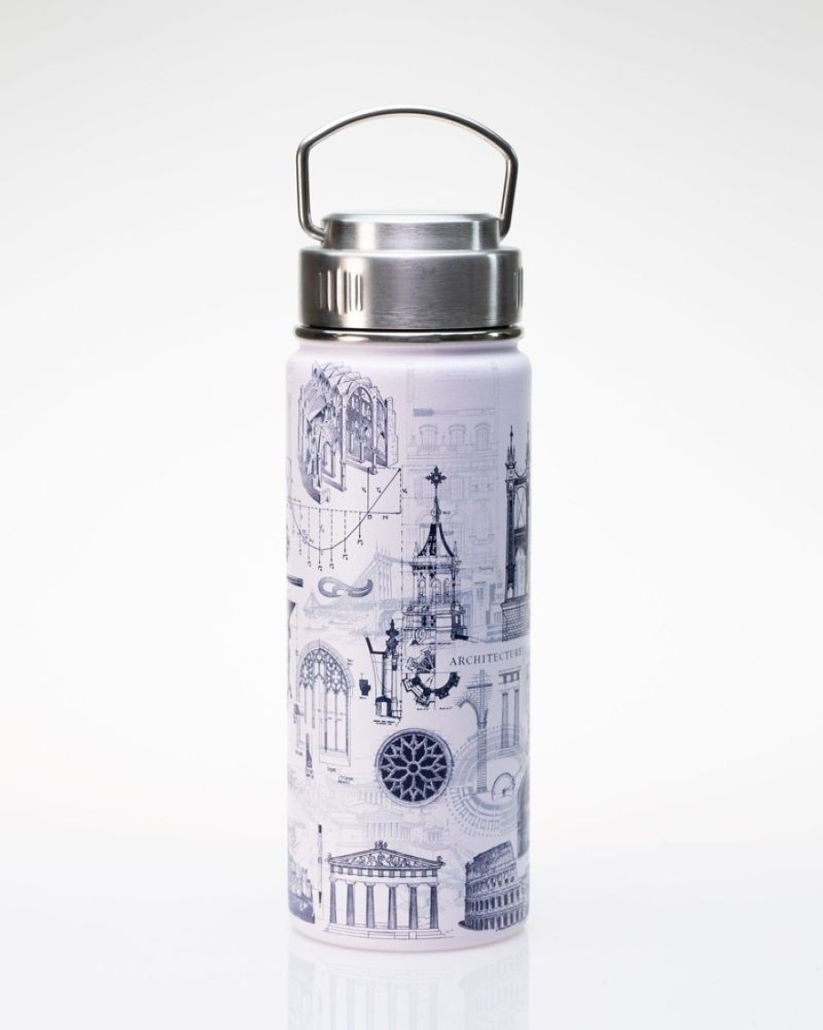 Kitchen + Bar Cognitive Surplus | Architecture 18 Oz. Stainless Steel Water Bottle / Travel Mug | Cognitive Surplus