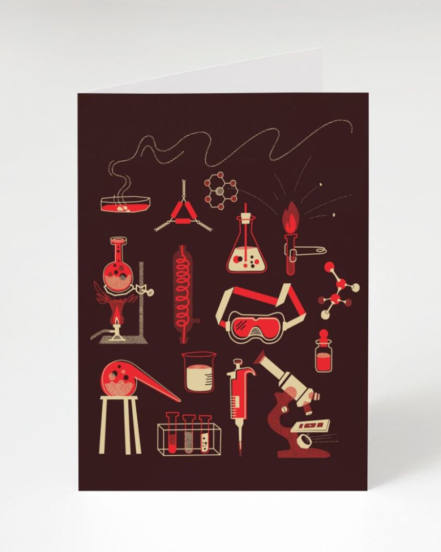 Stationery Cognitive Surplus | Retro Chemistry - Science Card | Cognitive Surplus