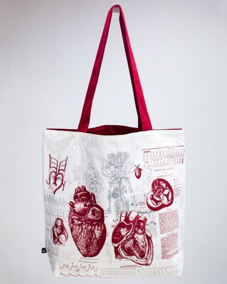 Bags Cognitive Surplus | Anatomical Heart Tote Bag | Reversible Tote