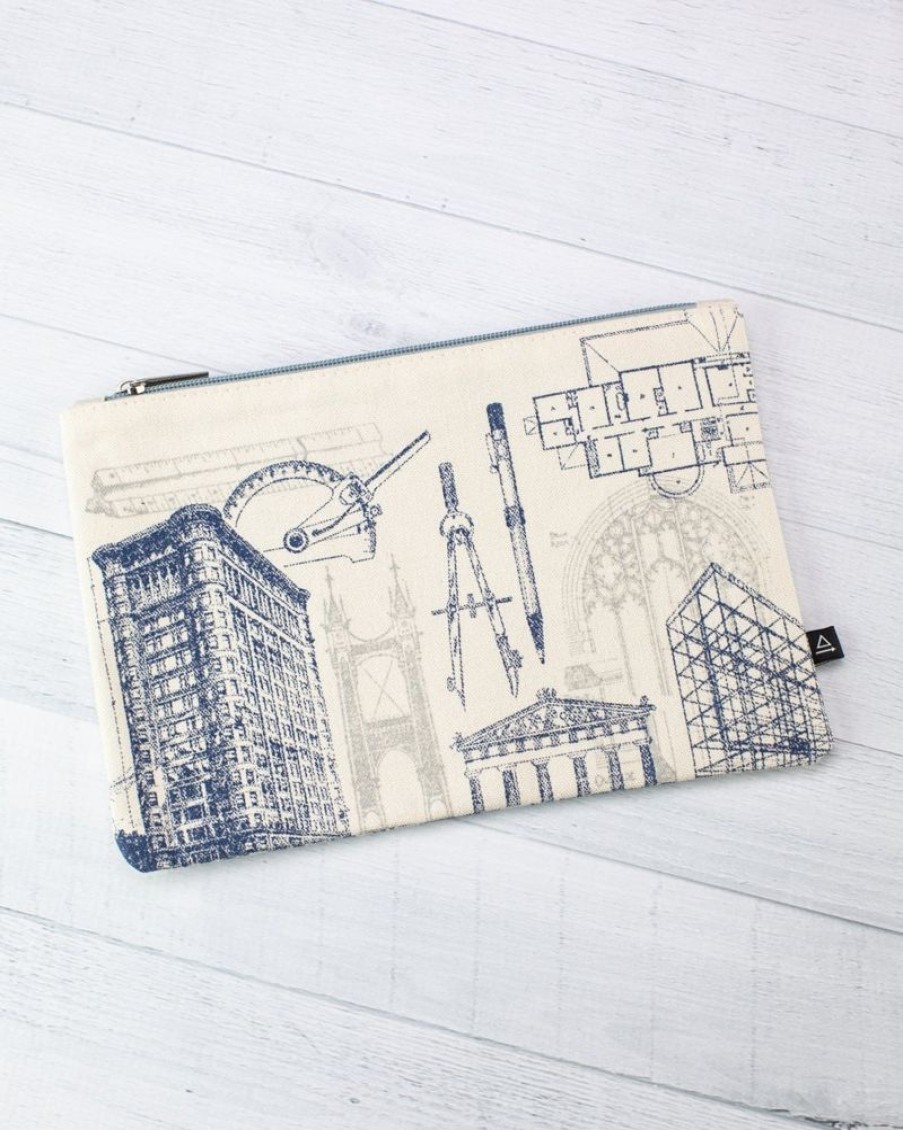 Bags Cognitive Surplus | Architecture Zipper Pouch | Physics Gift