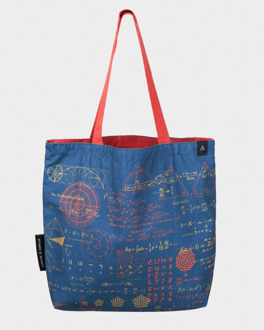 Bags Cognitive Surplus | Math Tote Bag | Reversible Tote