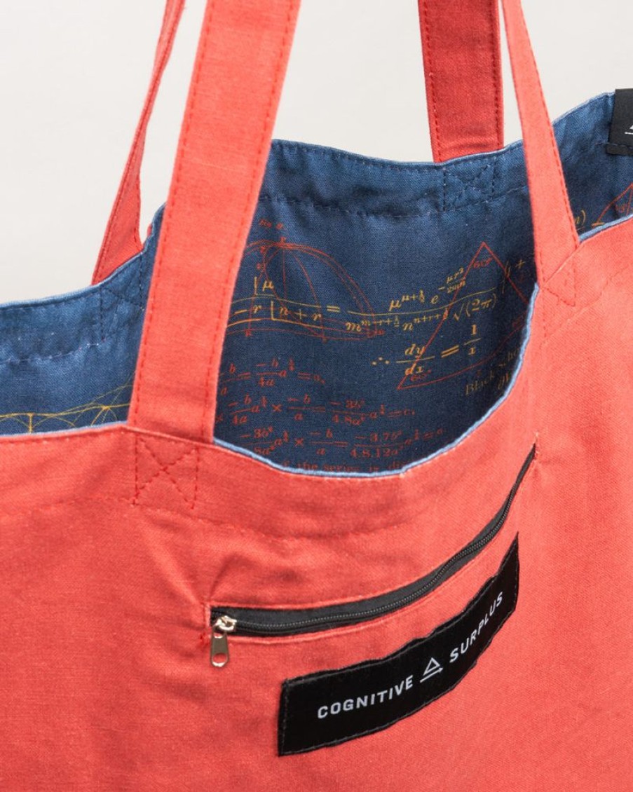 Bags Cognitive Surplus | Math Tote Bag | Reversible Tote