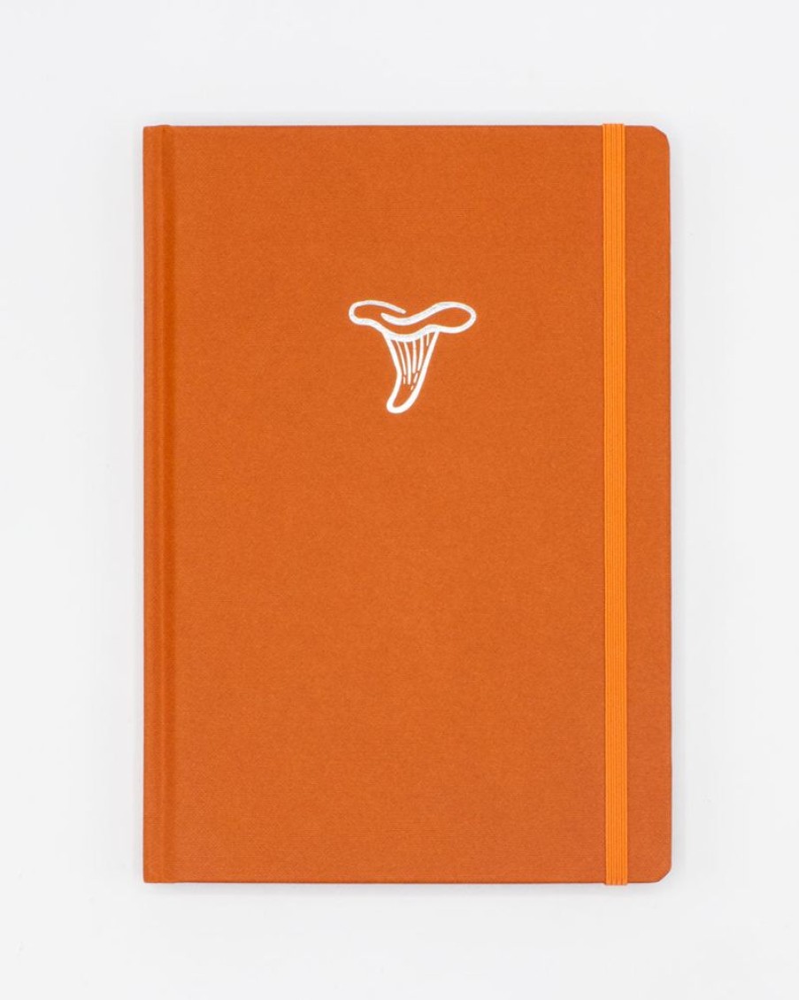 Notebooks Cognitive Surplus | Mushrooms A5 Hardcover Notebook - Dotted Lines | Cognitive Surplus Terracotta Orange