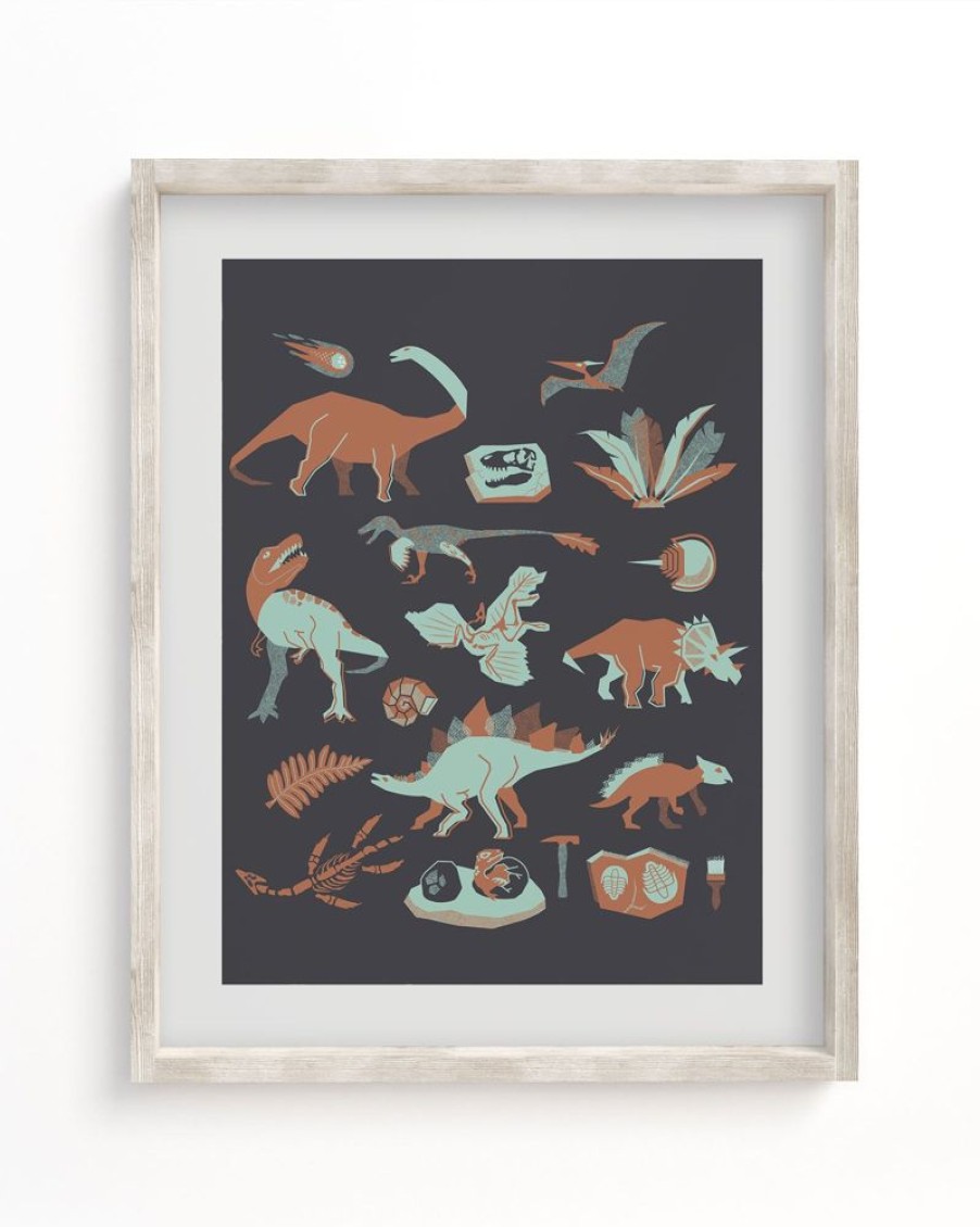 Wall Art Cognitive Surplus | Retro Dinosaurs Museum Print