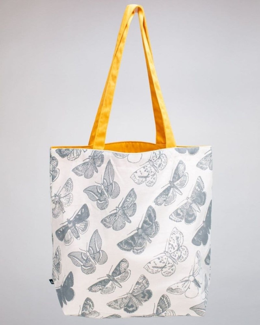 Bags Cognitive Surplus | Moth Print Tote Bag | Reversible Tote