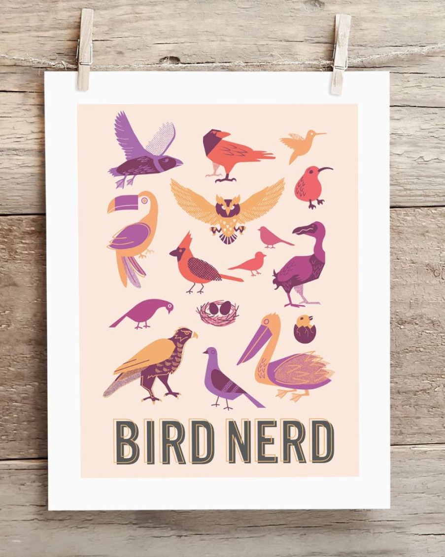 Wall Art Cognitive Surplus | Bird Nerd Art Print - Ornithology | Cognitive Surplus