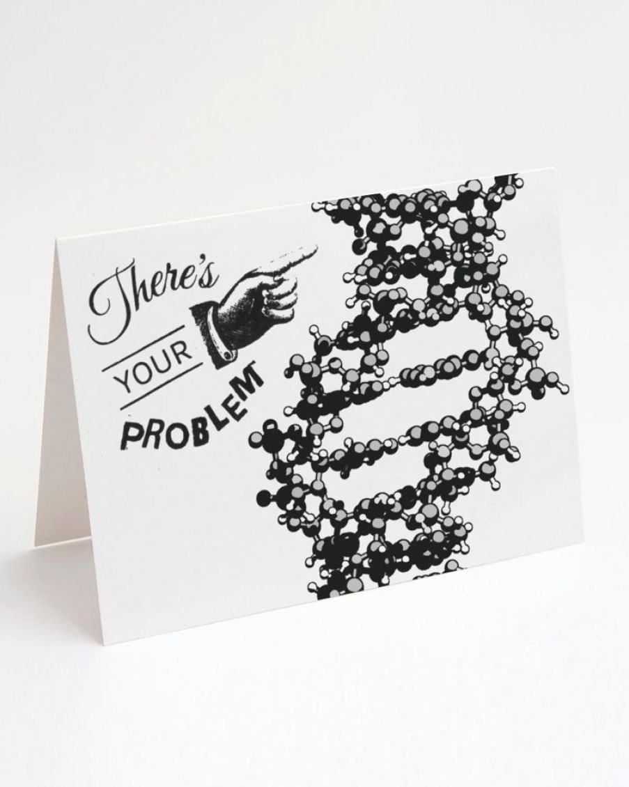 Stationery Cognitive Surplus | Dna: There'S Your Problem! - Genetics Greeting Card | Cognitive Surplus