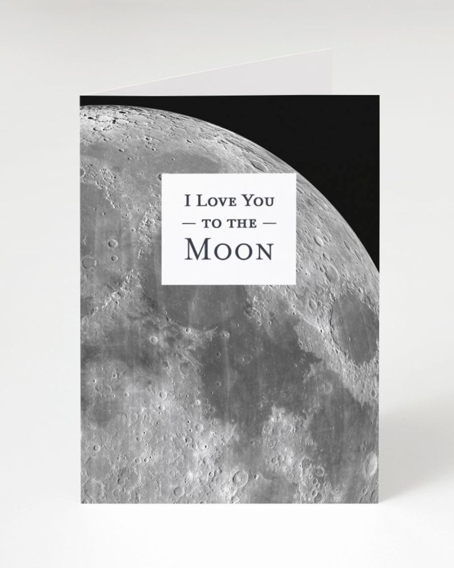 Stationery Cognitive Surplus | Love You To The Moon Card - Astronomy Love Card | Cognitive Surplus