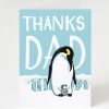 Stationery Cognitive Surplus | Thanks Dad Emperor Penguin Card - Father'S Day Card | Cognitive Surplus