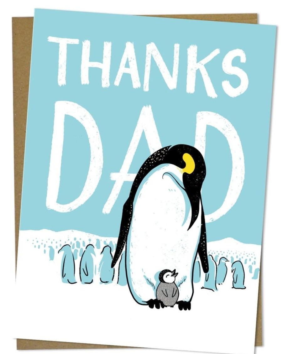 Stationery Cognitive Surplus | Thanks Dad Emperor Penguin Card - Father'S Day Card | Cognitive Surplus