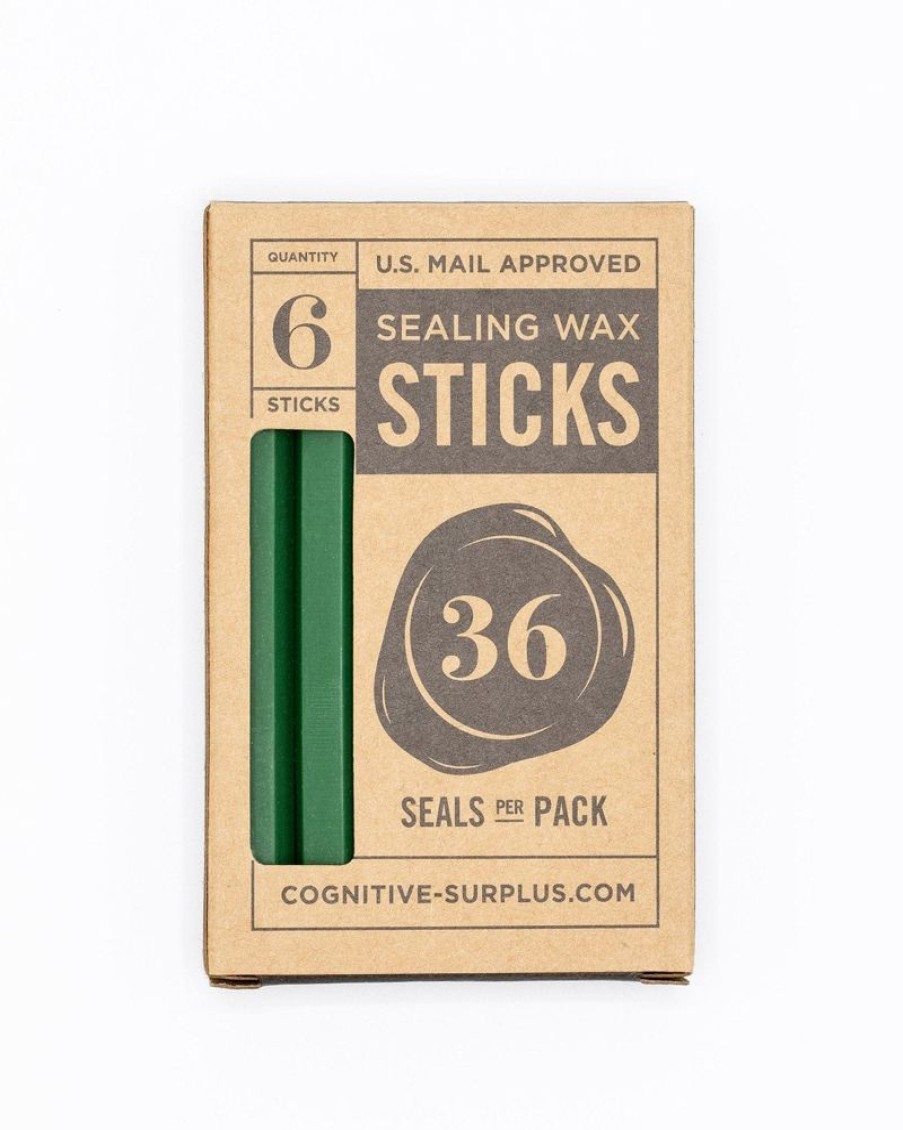 Stationery Cognitive Surplus | Pine Forest Green Sealing Wax Sticks