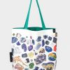 Bags Cognitive Surplus | Gems & Minerals Tote Bag | Reversible Geology Tote