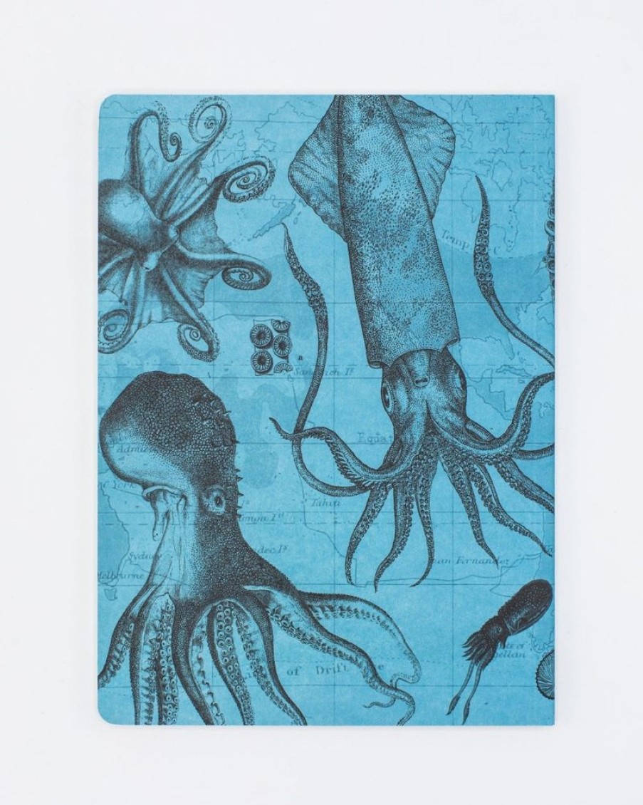 Notebooks Cognitive Surplus | Octopus Print Softcover Notebook | Recycled Notebook