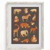 Wall Art Cognitive Surplus | Retro Mammals Museum Print