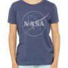 Apparel Cognitive Surplus | Nasa Youth T Shirt | Astronomy Gifts Heather Navy