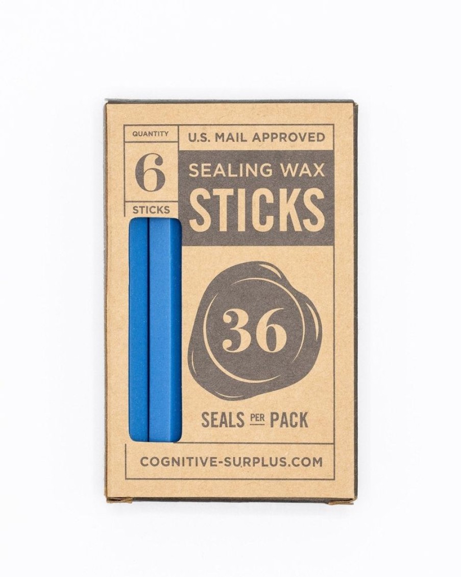 Stationery Cognitive Surplus | Tech Blue Sealing Wax Sticks