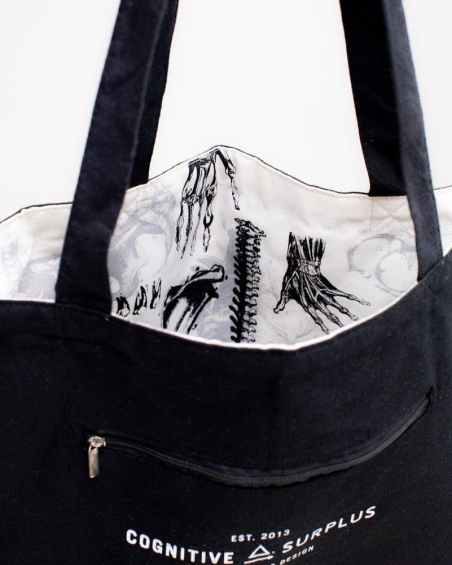 Bags Cognitive Surplus | Skeleton Tote Bag | Reversible Tote