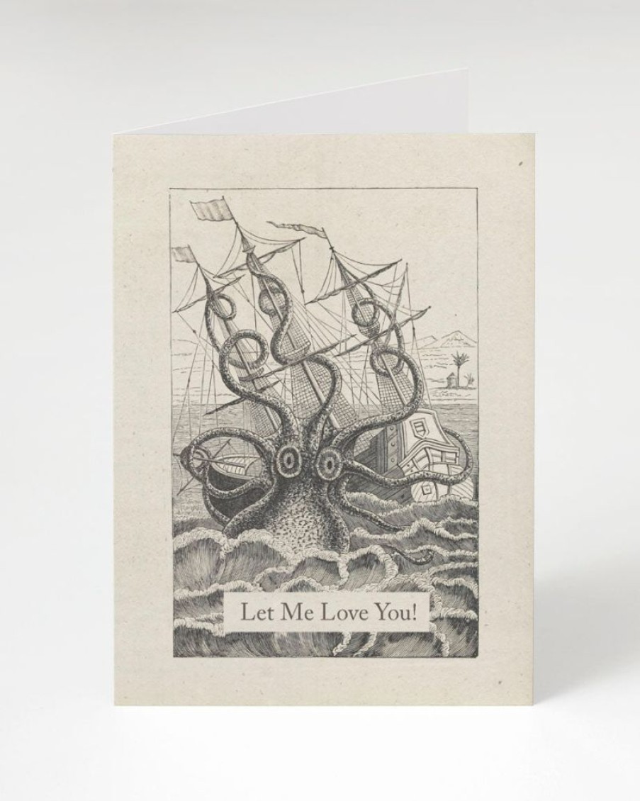 Stationery Cognitive Surplus | Let Me Love You Card - Octopus Greeting Card | Cognitive Surplus