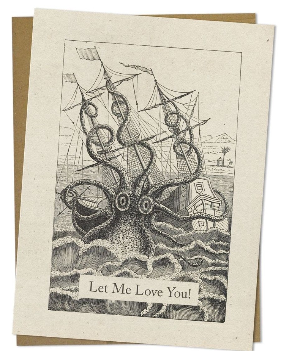 Stationery Cognitive Surplus | Let Me Love You Card - Octopus Greeting Card | Cognitive Surplus