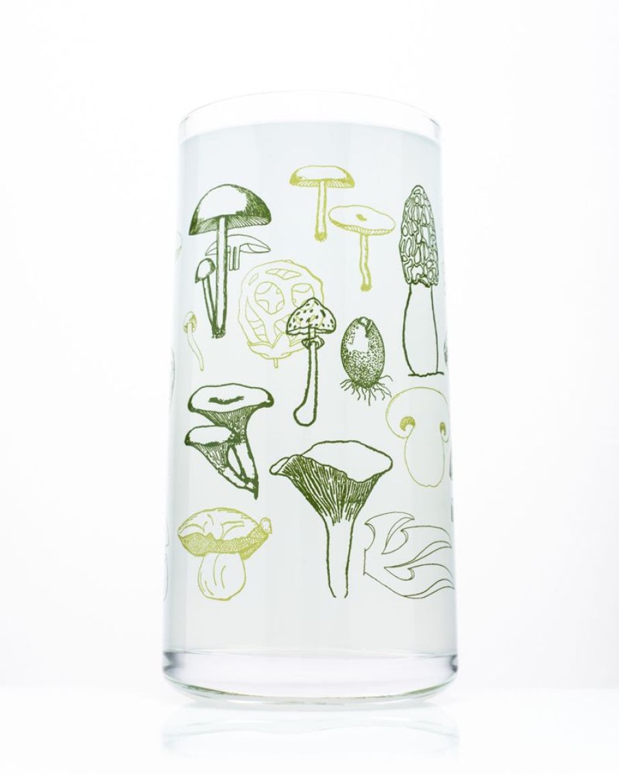 Kitchen + Bar Cognitive Surplus | Mushrooms Drinking Glass Tumbler Glass | Cognitive Surplus