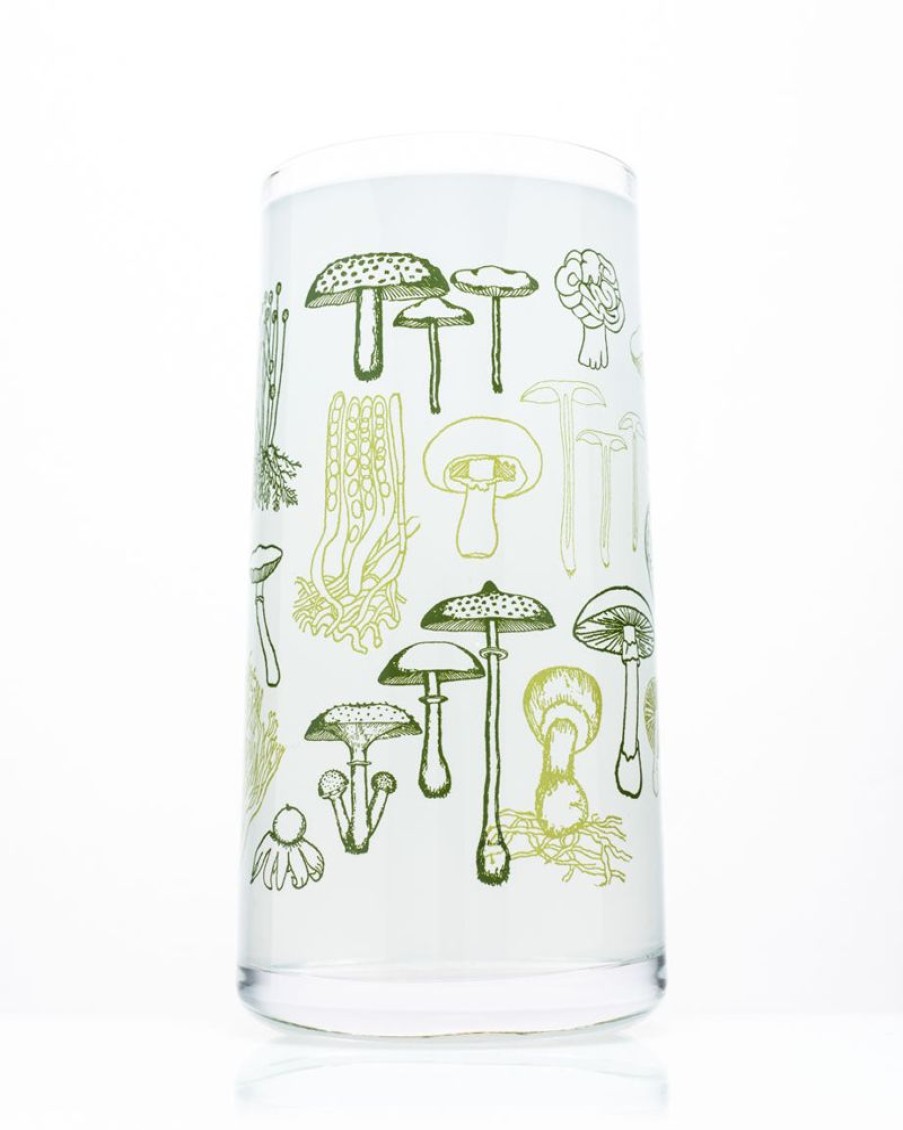 Kitchen + Bar Cognitive Surplus | Mushrooms Drinking Glass Tumbler Glass | Cognitive Surplus