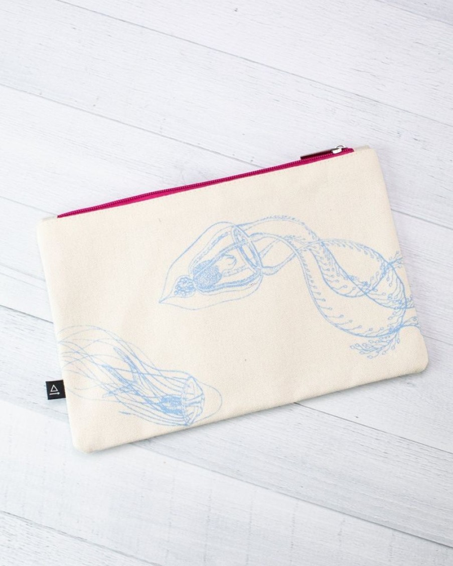 Bags Cognitive Surplus | Jellyfish Zipper Pouch | Sea Life Print Zipper Pouch