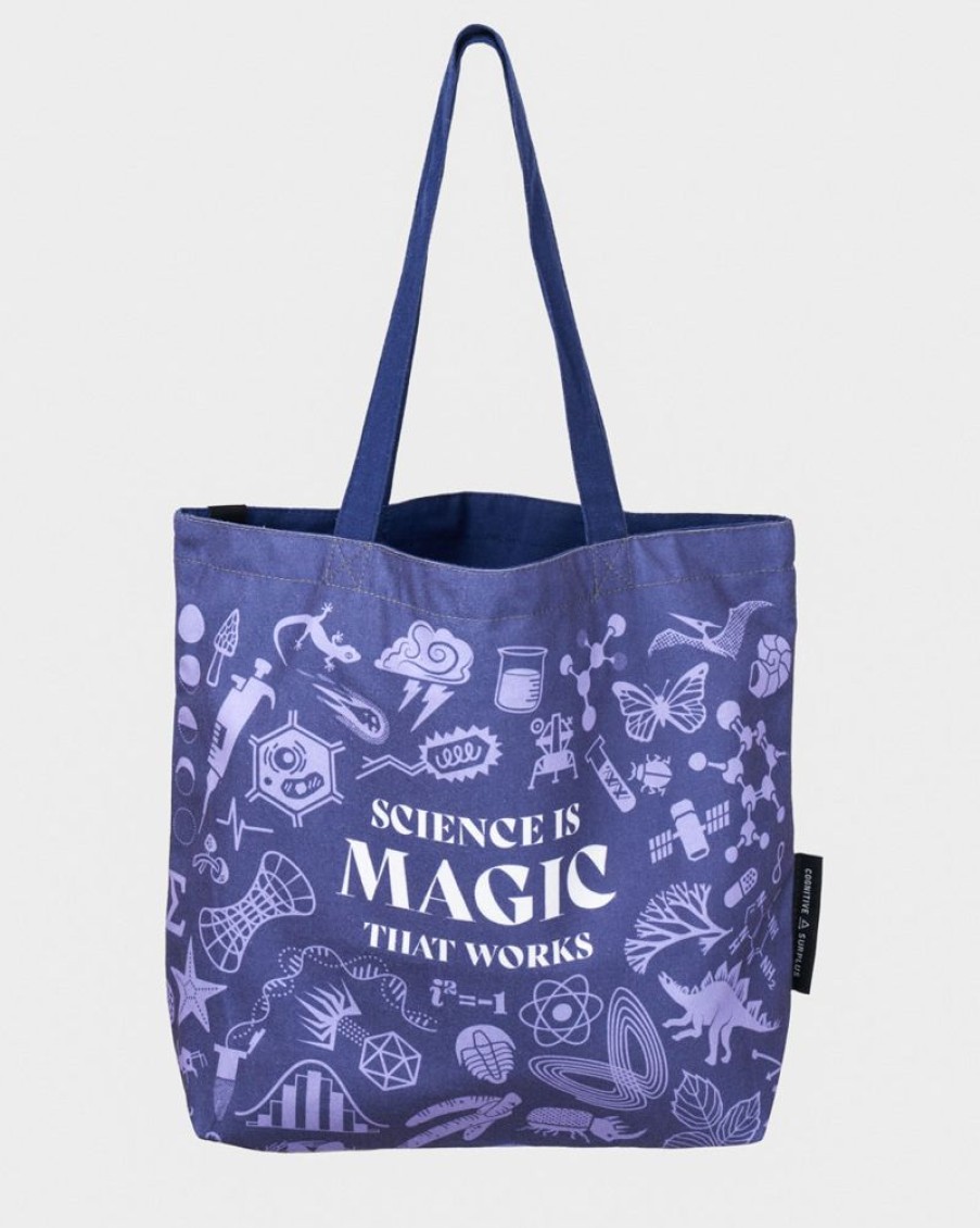 Bags Cognitive Surplus | Science Is Magic Tote Bag | Reversible Tote