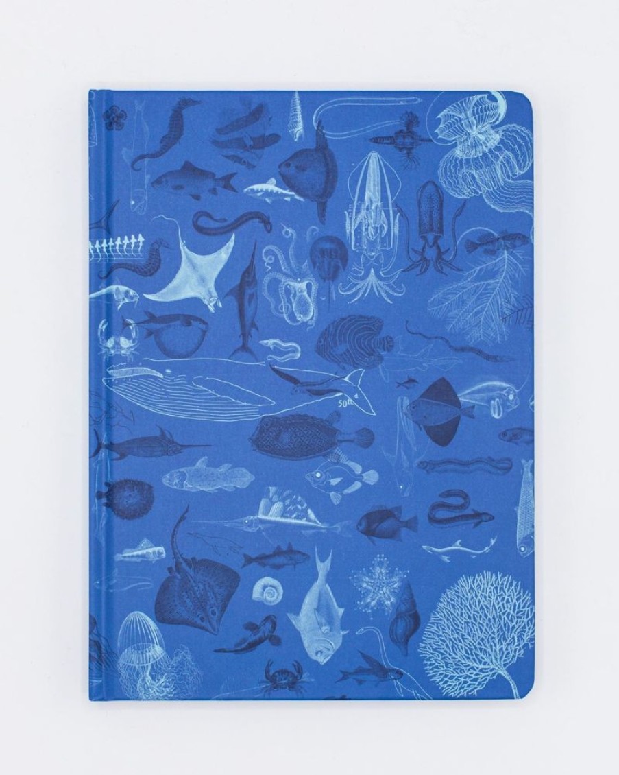 Notebooks Cognitive Surplus | Marine Biology Notebook - Hardcover | Dot Grid Journal