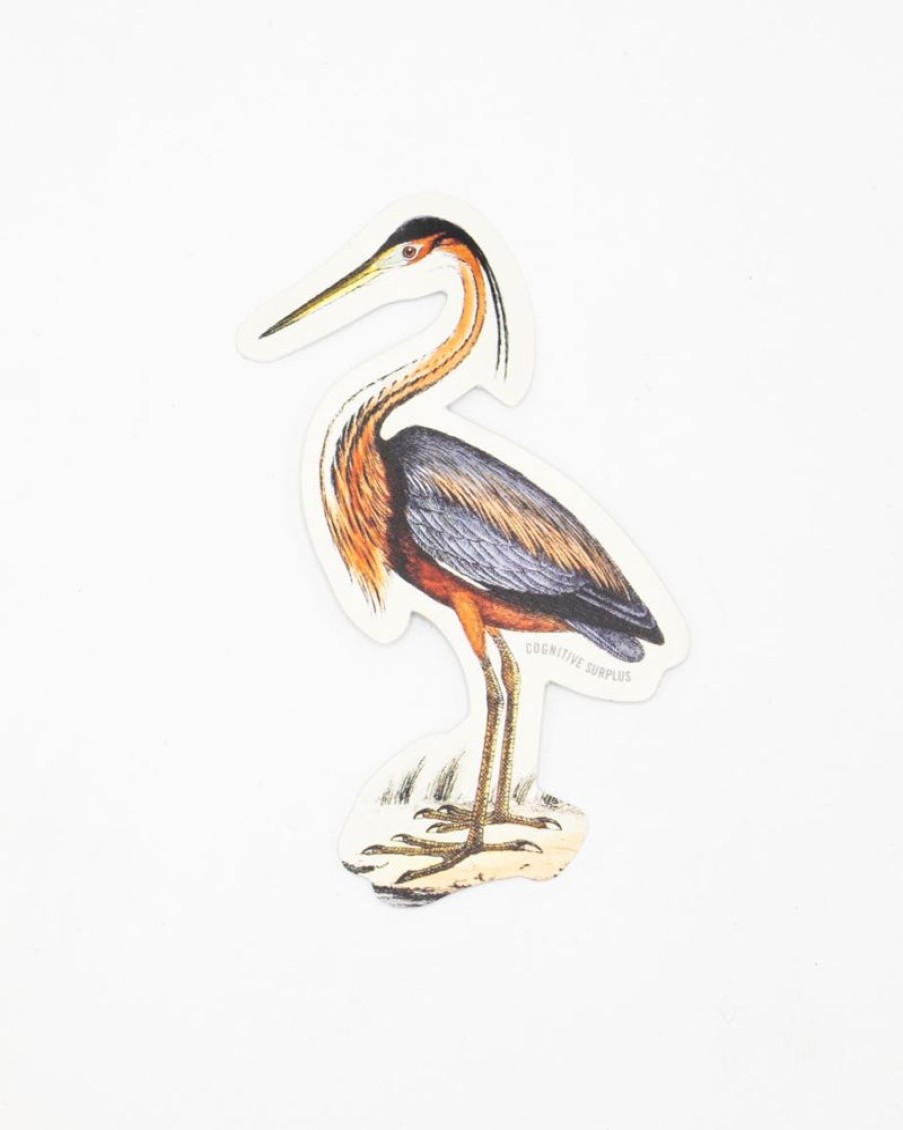 Stationery Cognitive Surplus | Purple Heron Sticker