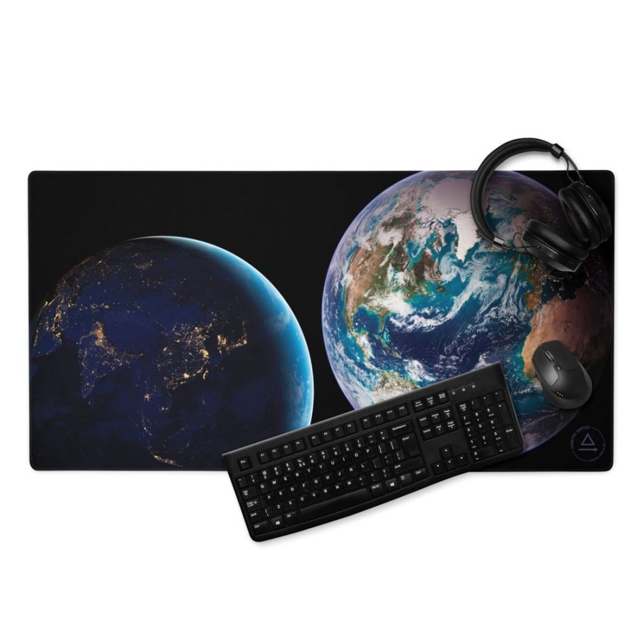 Home Cognitive Surplus | Day & Night On Earth Gaming Mouse Pad