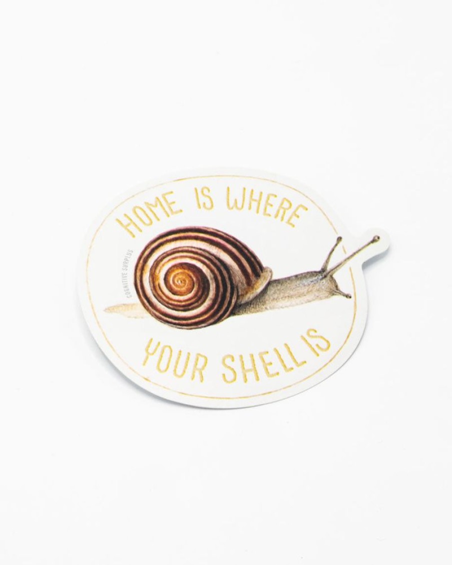 Stationery Cognitive Surplus | Home Is Where Your Shell Is Sticker