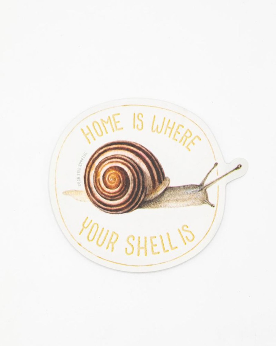 Stationery Cognitive Surplus | Home Is Where Your Shell Is Sticker