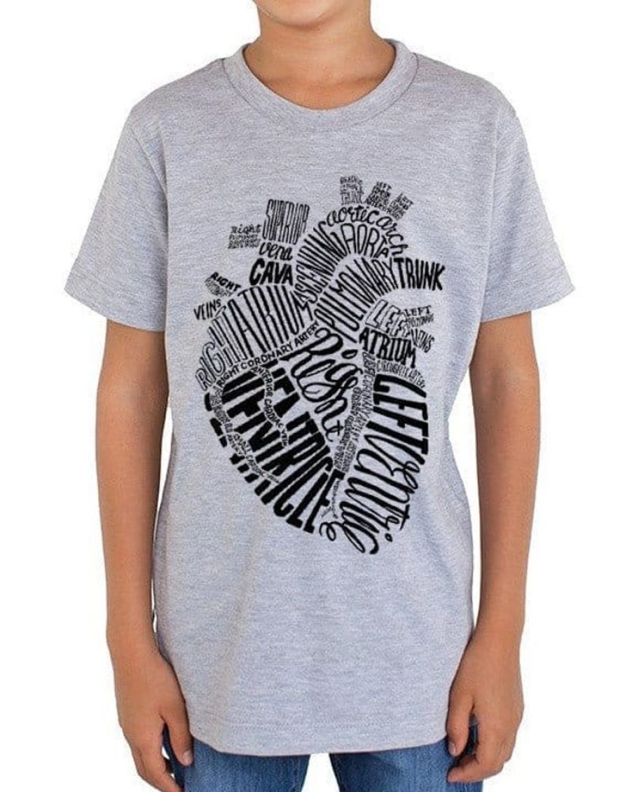 Apparel Cognitive Surplus | Anatomical Heart Youth T-Shirt Heather Gray