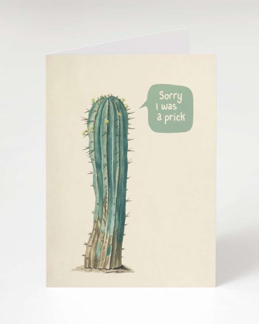 Stationery Cognitive Surplus | Sorry I Was A Prick: Cactus Apology Card