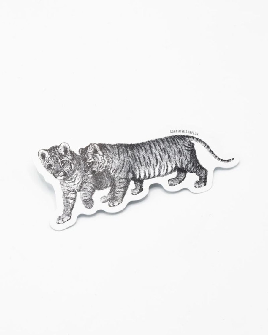 Stationery Cognitive Surplus | Bengal Tiger Cubs Sticker