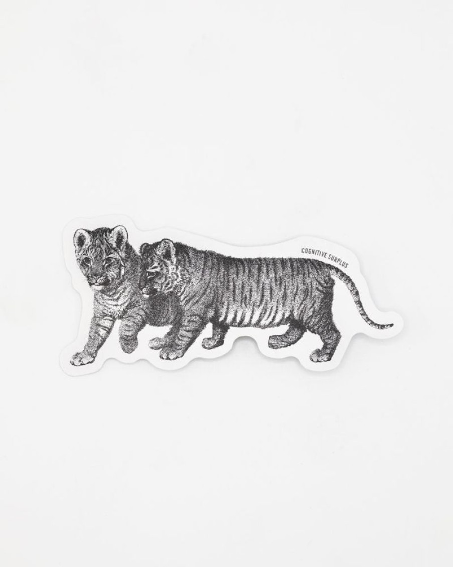 Stationery Cognitive Surplus | Bengal Tiger Cubs Sticker