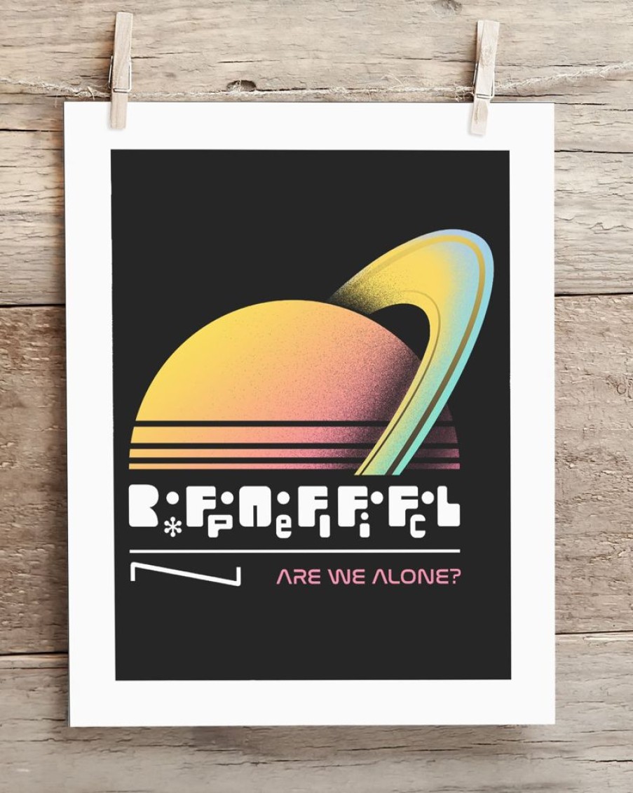 Wall Art Cognitive Surplus | Are We Alone? Drake Equation Museum Print