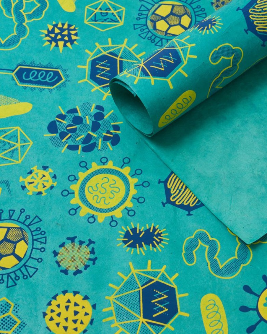 Stationery Cognitive Surplus | Retro Microbiology Wrapping Paper