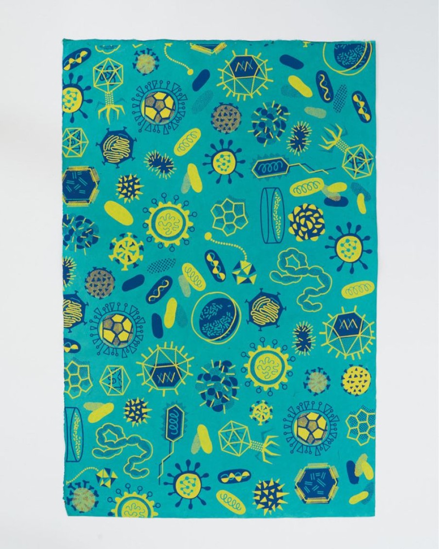 Stationery Cognitive Surplus | Retro Microbiology Wrapping Paper