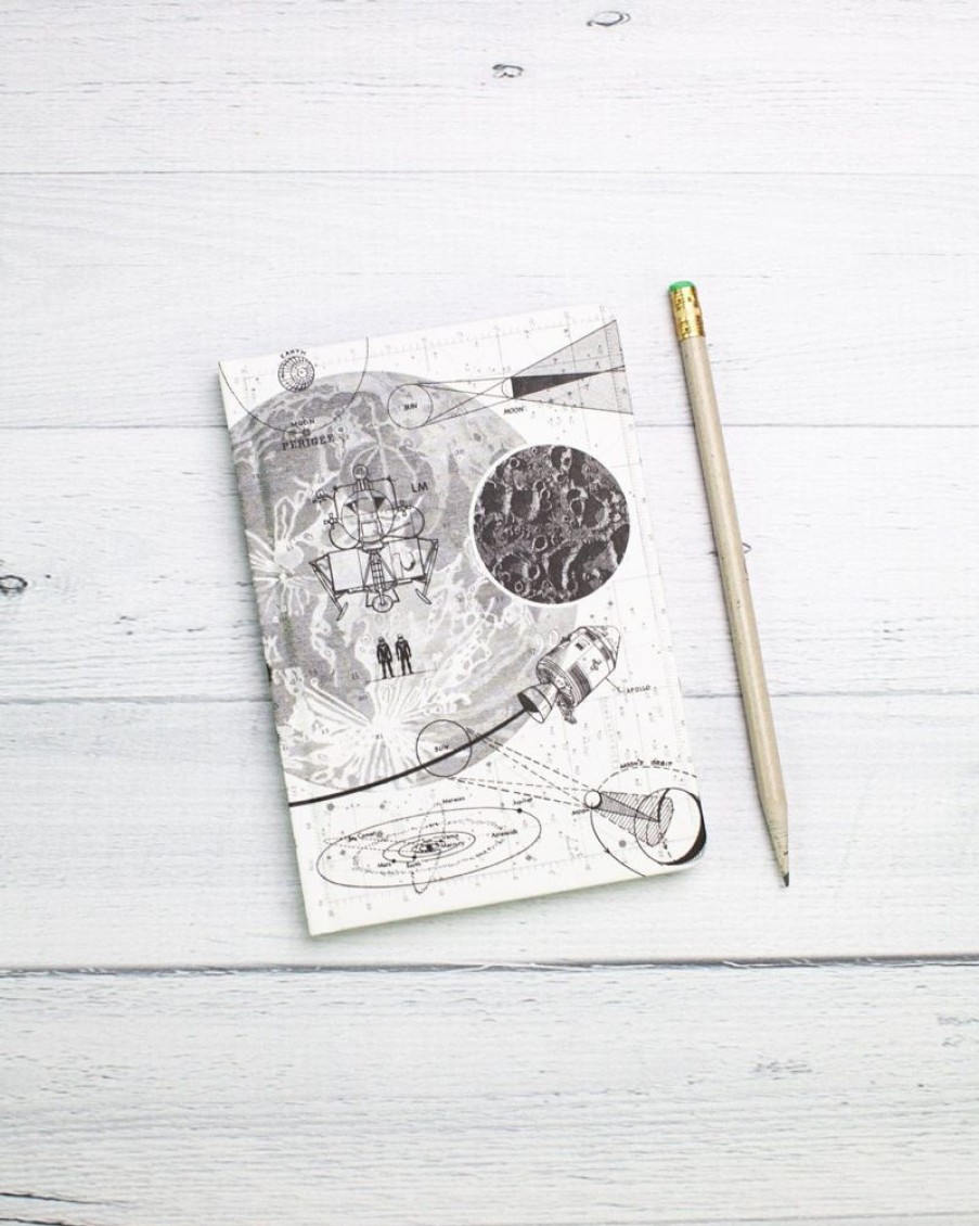 Notebooks Cognitive Surplus | Moon Mini Hardcover Notebook | Astronomy Gifts