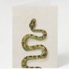 Stationery Cognitive Surplus | Green Snake Greeting Card - Biology Stationery | Cognitive Surplus